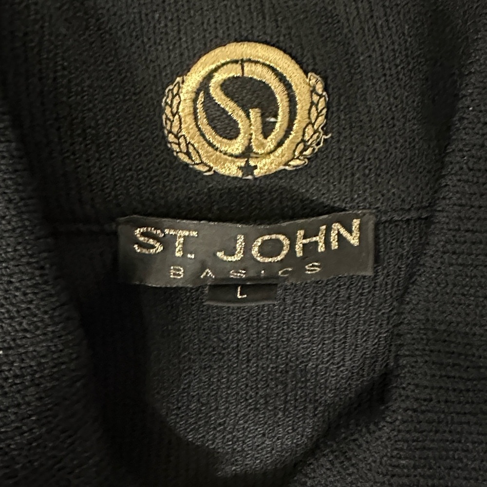 St John Basic Santana Collared Knit Cardigan Swea… - image 5